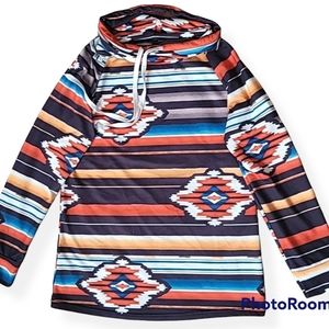 Small Navajo Print Western Sweater